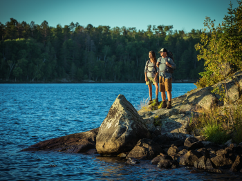 Couple at the Black Bay Hiking Trail