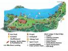 Resort map with Moorings circled