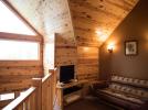 Moorings Loft Den with futon and TV