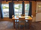 Dining area with views of Lake Vermilion.
