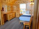 Loft bedroom with a twin bed.