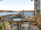 Lakeside patio area.