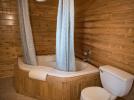 Upstairs bathroom with an over-sized whirlpool tub.