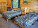 Loft bedroom with a queen and twin bed.