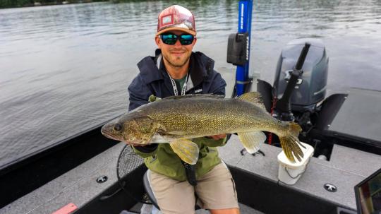 Pehrson Lodge's on-site fishing guide, Jarek