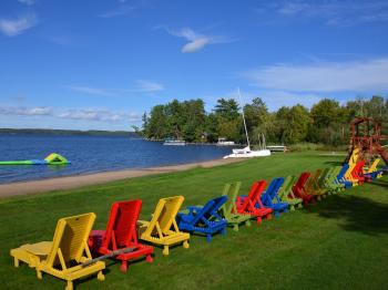 The beach at Pehrson Lodge
