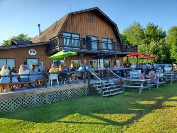 Wolf Bay Restaurant, overlooking Lake Vermilion