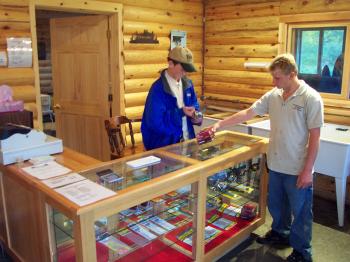 Interior view of the Bait and Tackle Shop