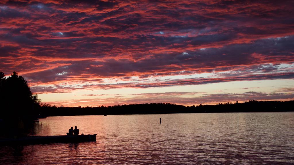 Romantic Sunset on Lake Vermilion