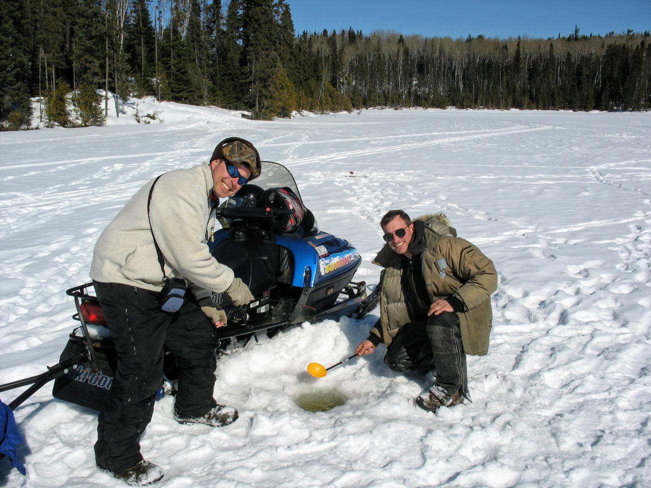 Winter on Lake Vermilion Pehrson Lodge Resort