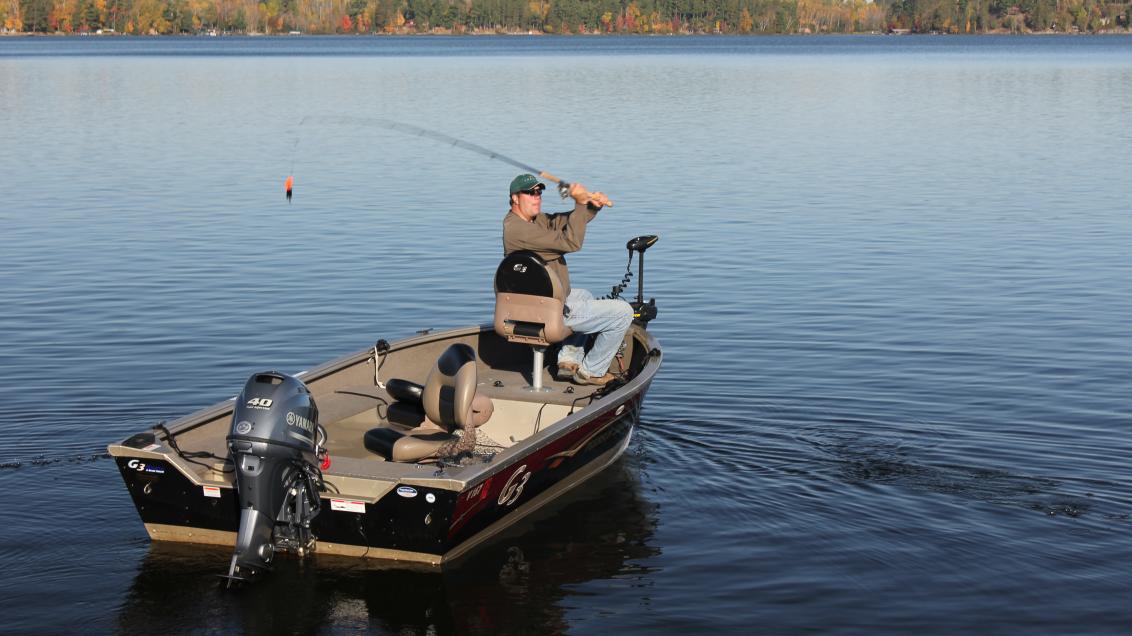 Fisherman in a boat