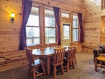 Dining area with seating for six.